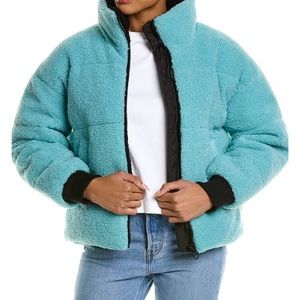 NWT NVLT Short Teddy Puffer Coat Size S